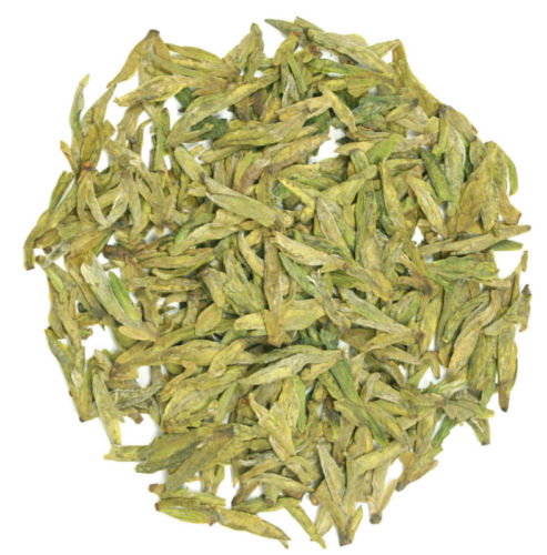 thé chinois de vert de haute montagne longjing avec l'altitude de 500 mètres